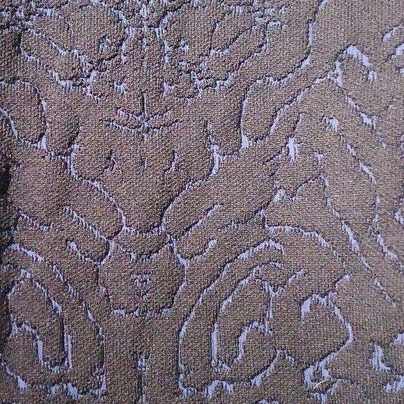 Catherine Malandrino zip up black and navy floral print moto runway jacket Sz S - Picture 5 of 7